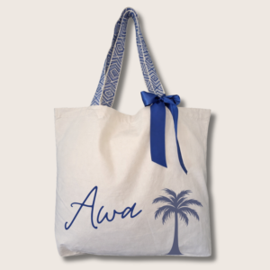 Grand sac shopping AWA noeud