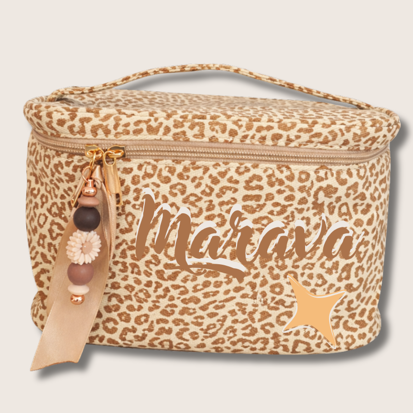 Trousse de toilette MARAVA ornement Marron