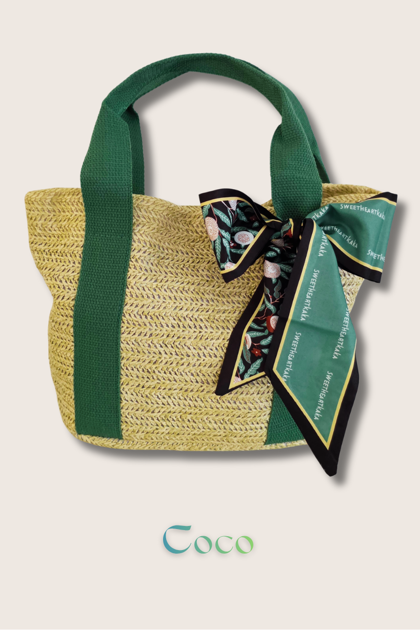 Mini sac tissé AROHA Pocket Vert – Image 4