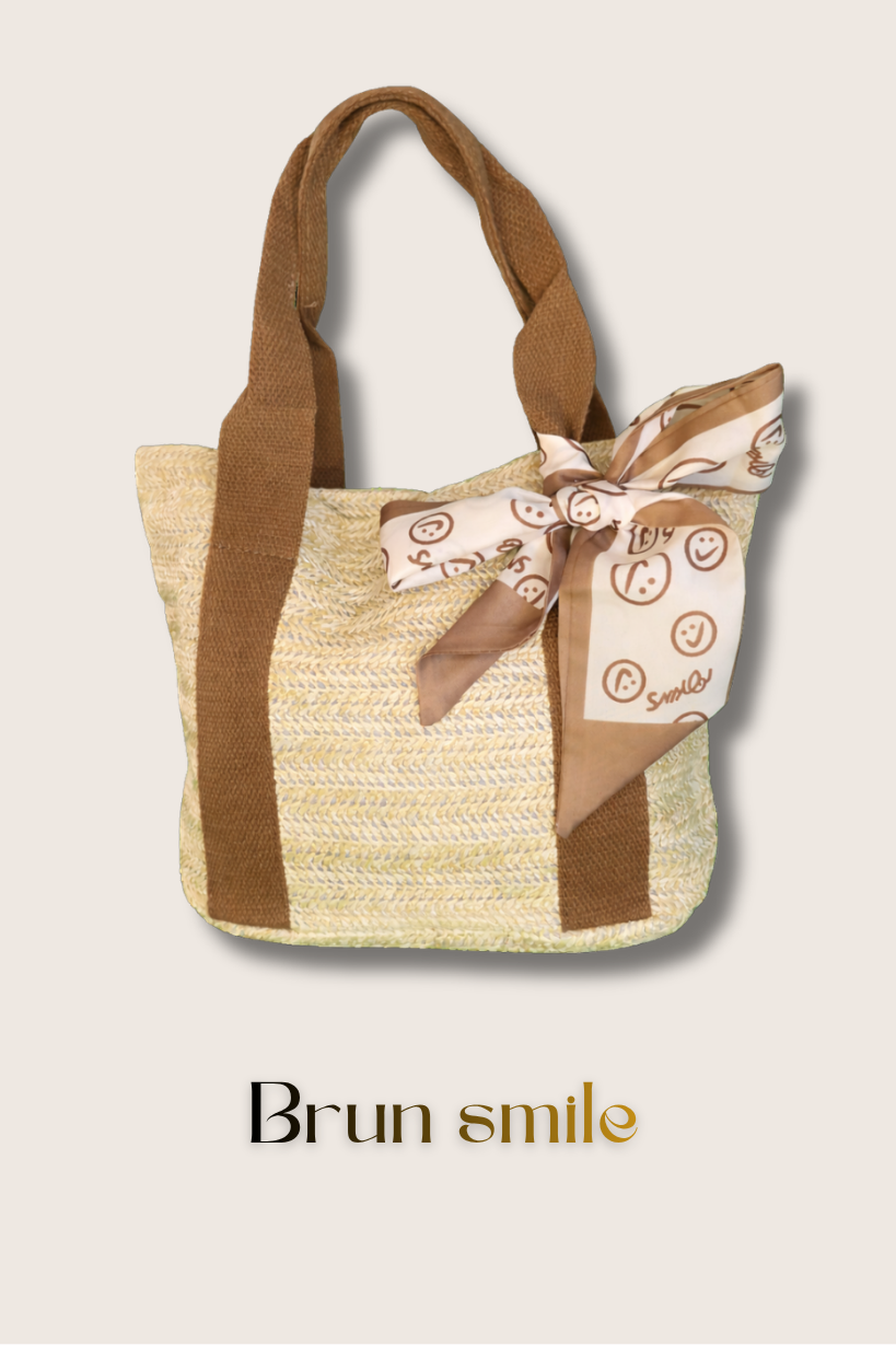 Mini sac tissé AROHA Pocket Marron – Image 2
