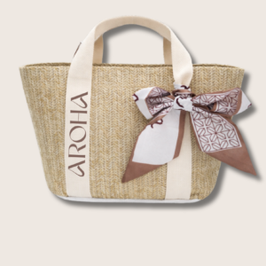 Mini sac tissé AROHA Pocket Beige