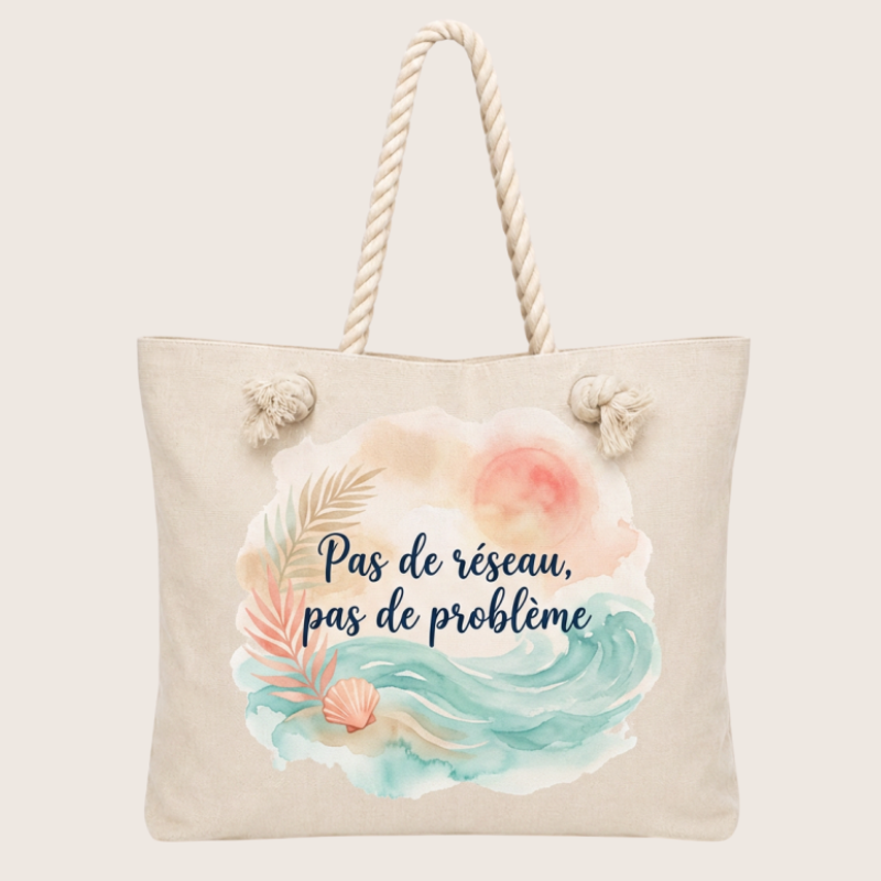 Grand cabas de plage personnalisé ONEONE – Image 3