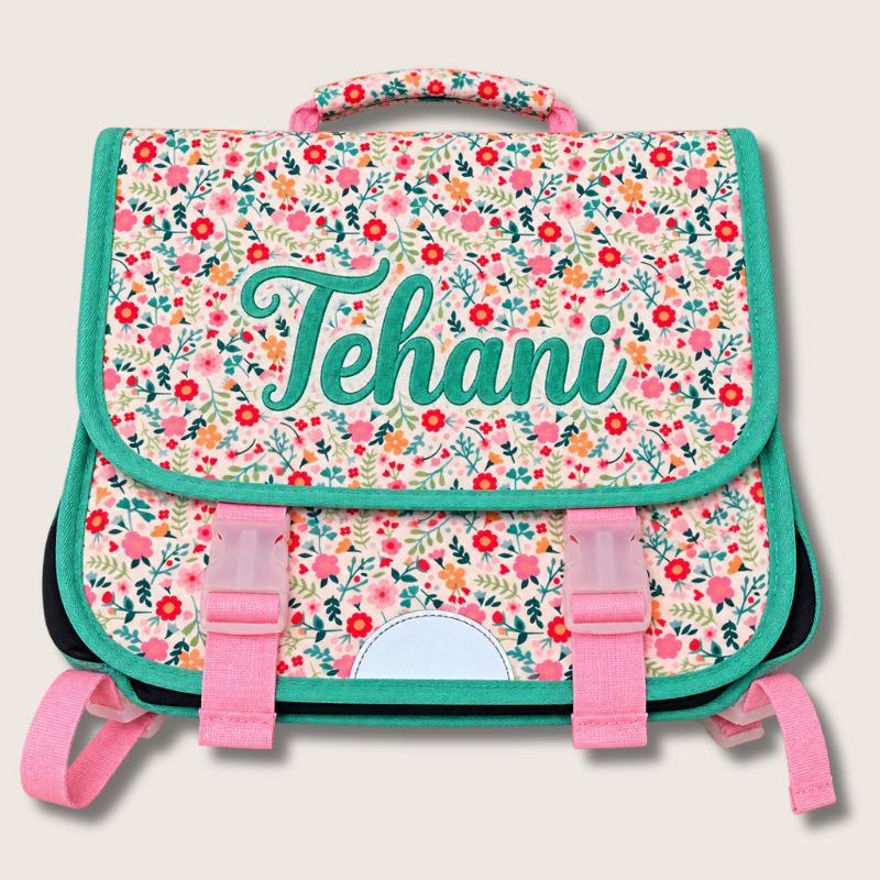 Cartable fleuri personnalisé — TIARE – Image 4
