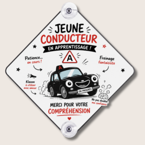 Plaque de Voiture Personnalisée Aluminium – Ventouses