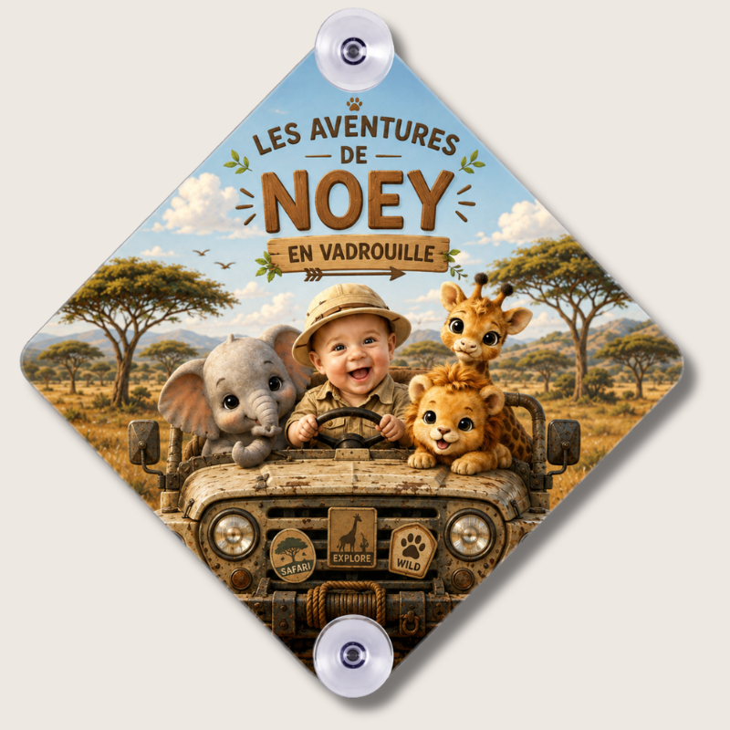 Plaque de Voiture Personnalisée Aluminium – Ventouses – Image 2