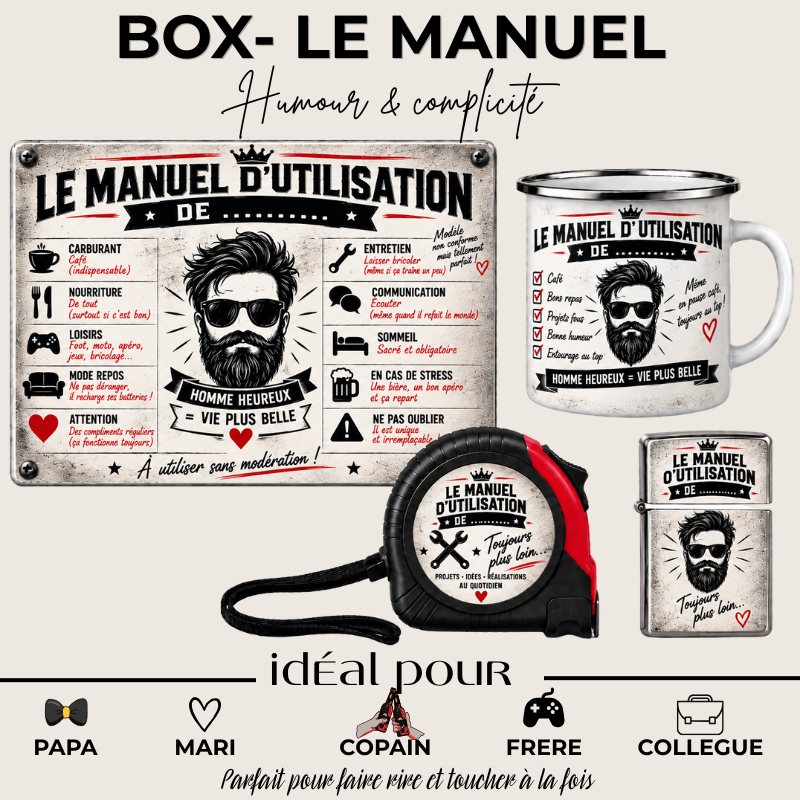 Box Le Manuel Personnalisée – Coffret Cadeau Humour – Image 2