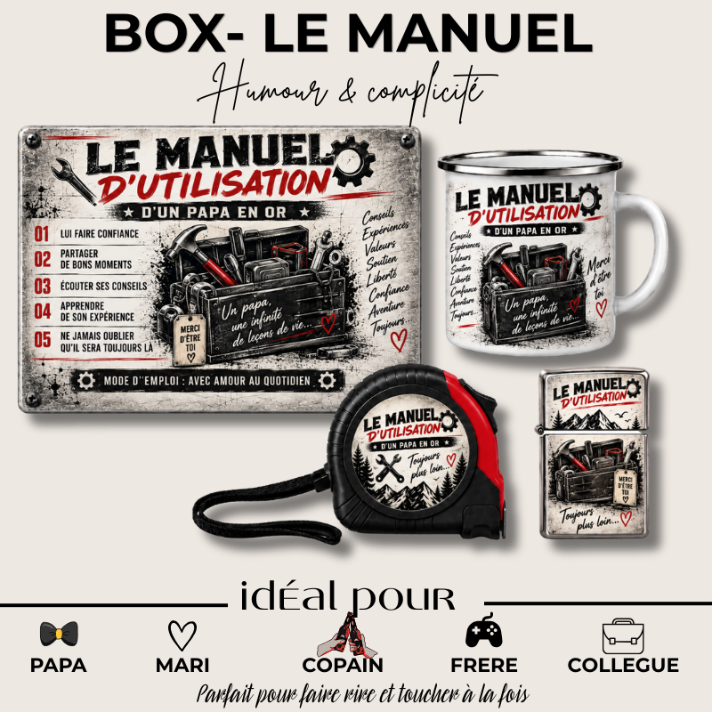 Box Le Manuel Personnalisée – Coffret Cadeau Humour