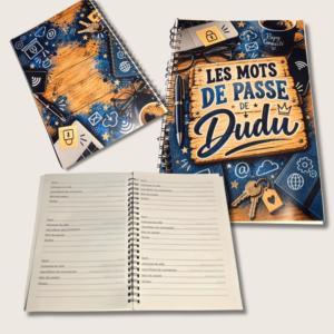 Carnet Mots de Passe Personnalisé – Photo ou Thème au Choix